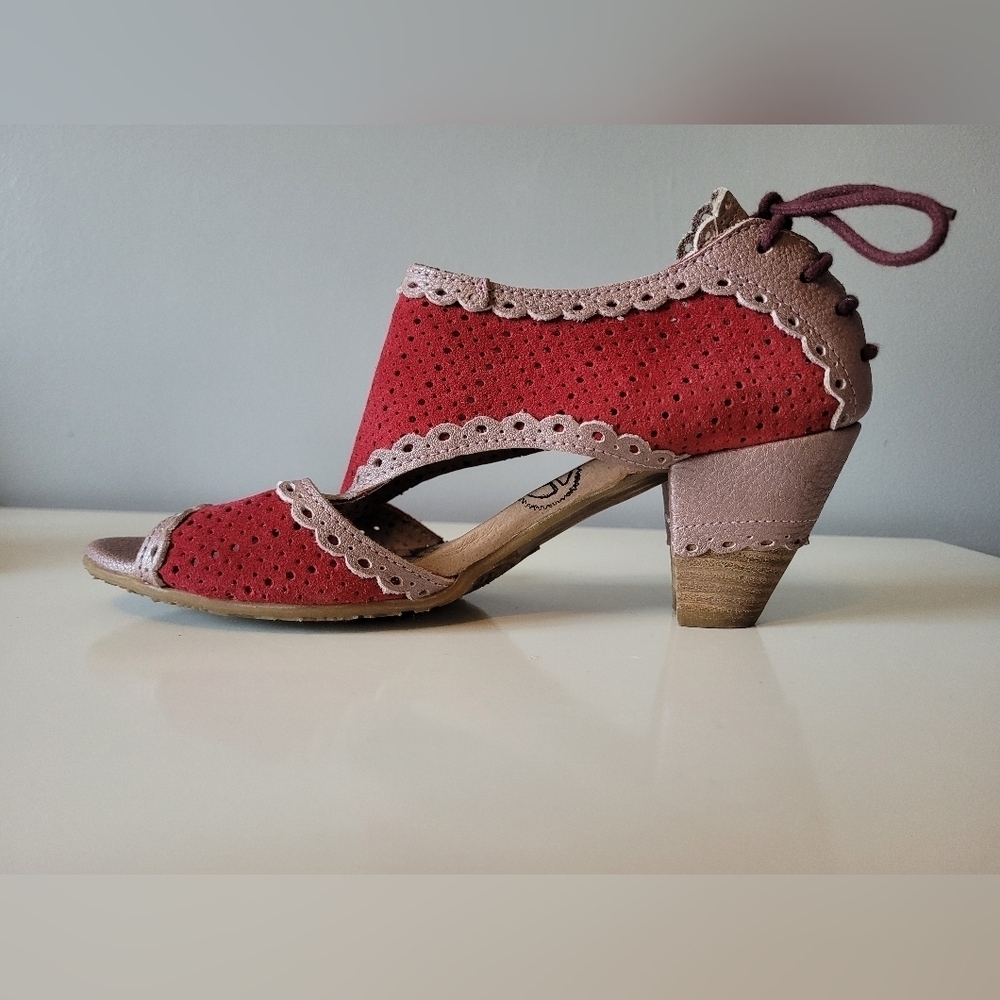 DKode T Strap Open Toed Sandals With Back Ties, VGUC, Size 38 - Picture 7 of 11